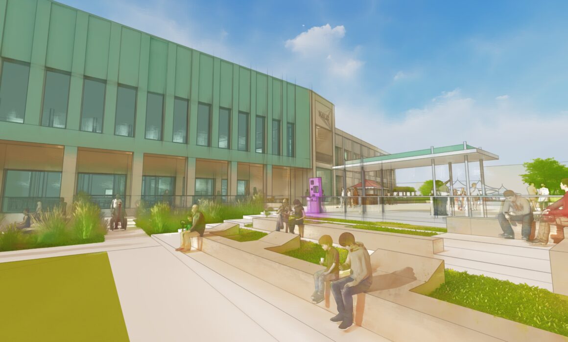 Sketch of external areas around the proposed King Alfred