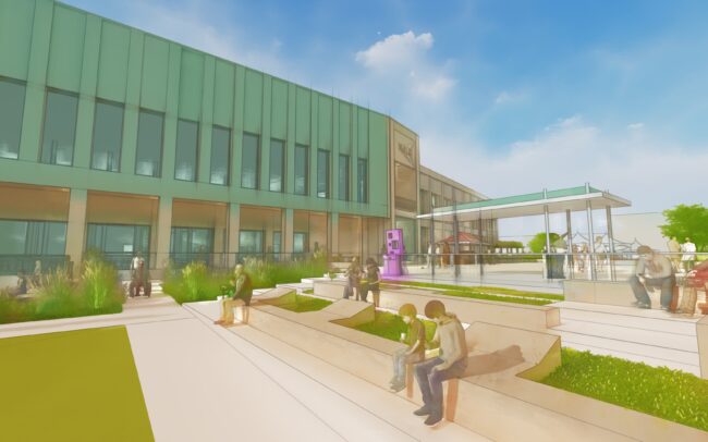 Sketch of external areas around the proposed King Alfred