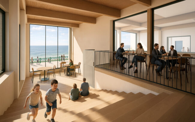 Internal stairway in proposed King Alfred