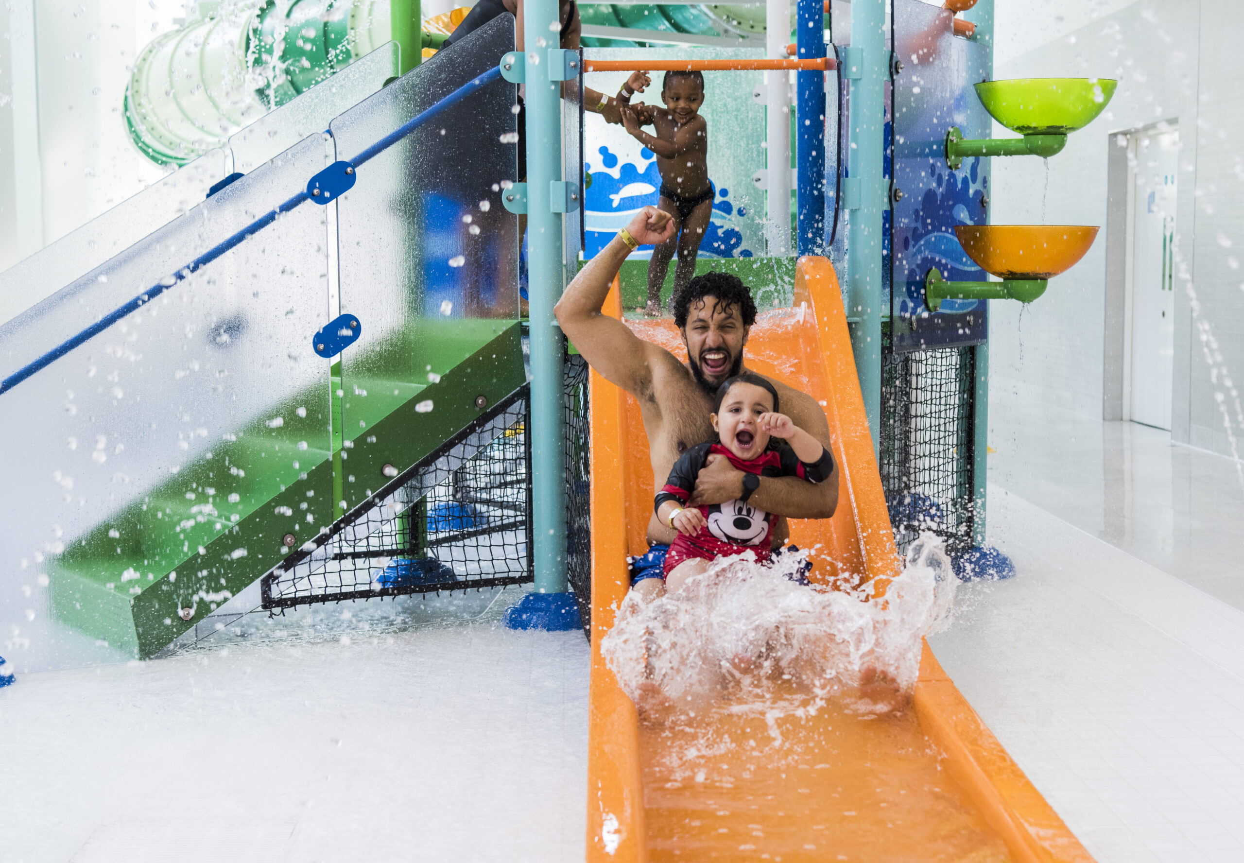 PRJ_Britannia Leisure Centre_2021_19 Leisure water activity area with small slide